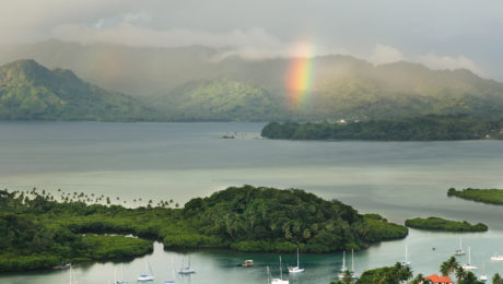 Savusavu marina and Nawi islet, Vanua Levu island, Fiji